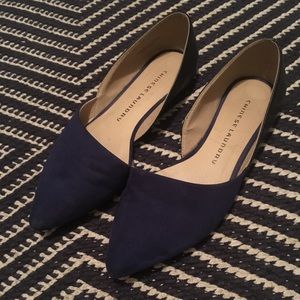 D’orsay flats. Navy & black. 7. Chinese Laundry
